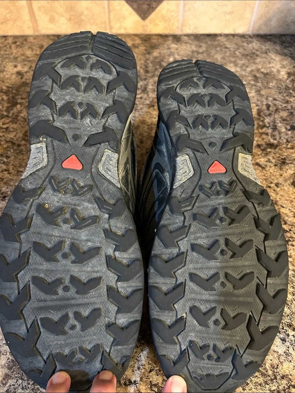 Salomon Men's Black and Gray Trail Running Shoes